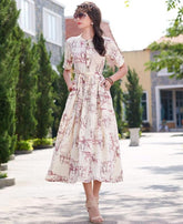 RE - Winsome Off white bombay flex cotton print stitched kurti