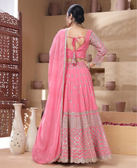 Pink Color 9mm Sequins Embroidered Lehenga Choli