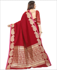 RL- Red color Pure Silk saree